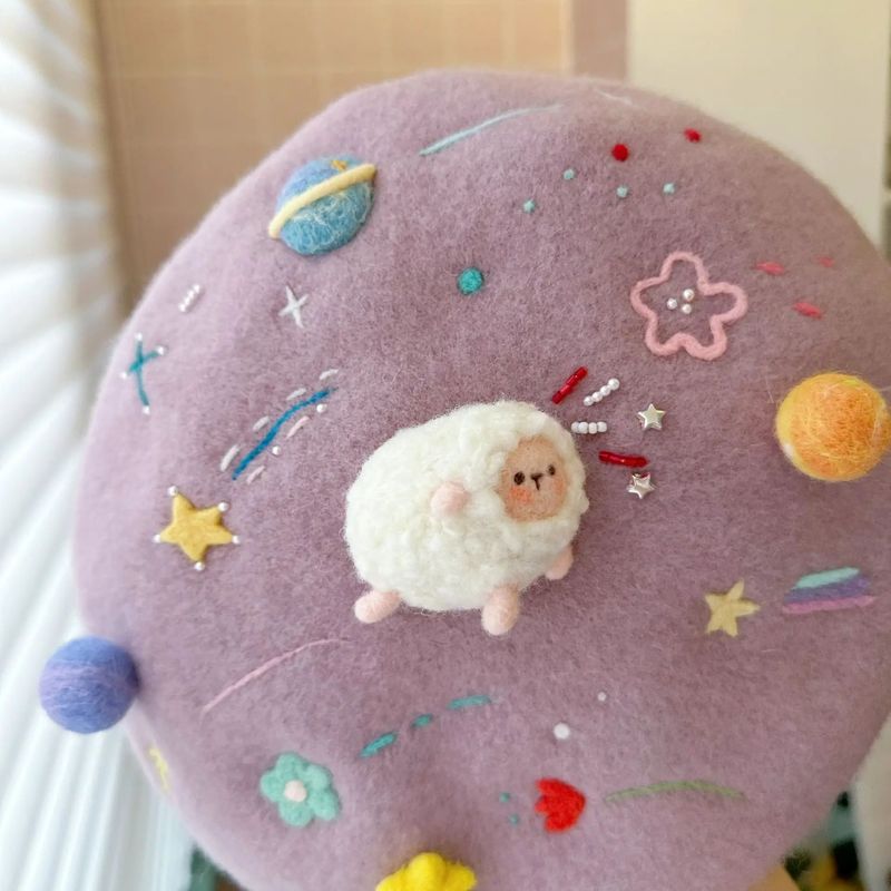 Cute Sheep Handmade Wool Felt Hat (Three Styles Available)