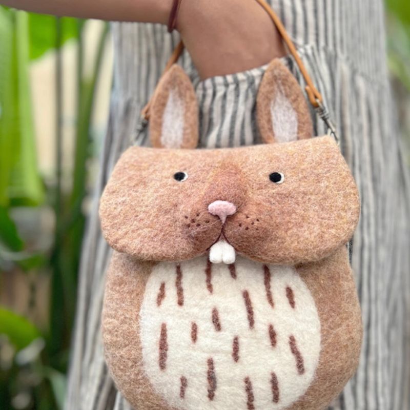 Cute Animal Handmade Tote Bag